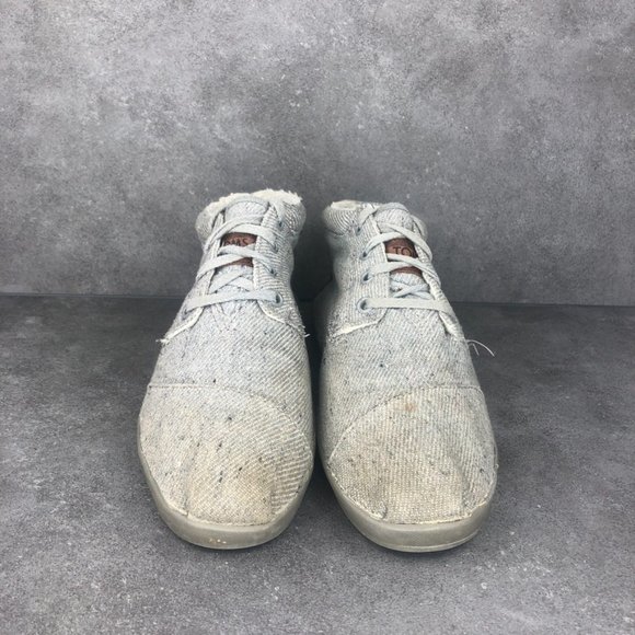 Toms Wool Fleck Fleece Botas Ankle Boot, Grey, Women's 8.5 - Picture 3 of 10